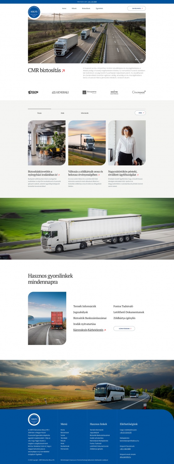 Vállalati weboldalak